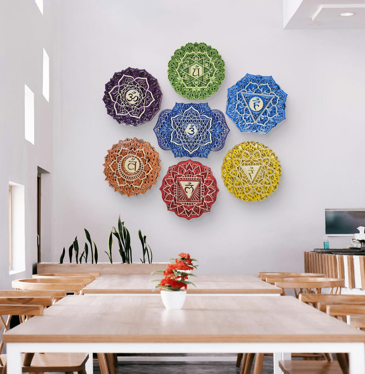 7 Chakra Mandala Wall Art Set – 7 Chakra Décor
