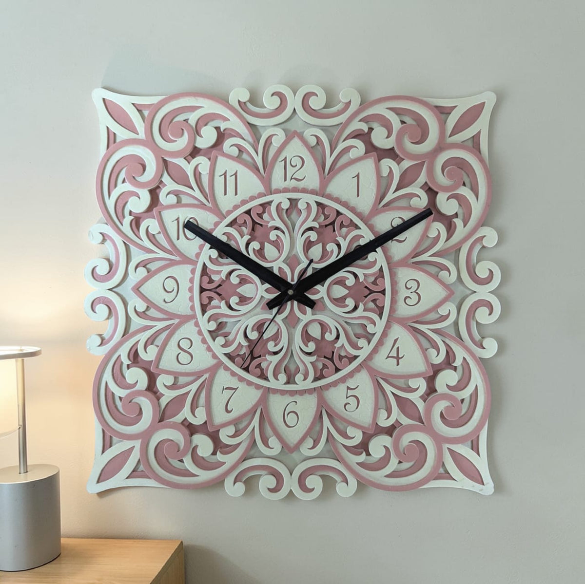 Rosé Elegance Wall Clock