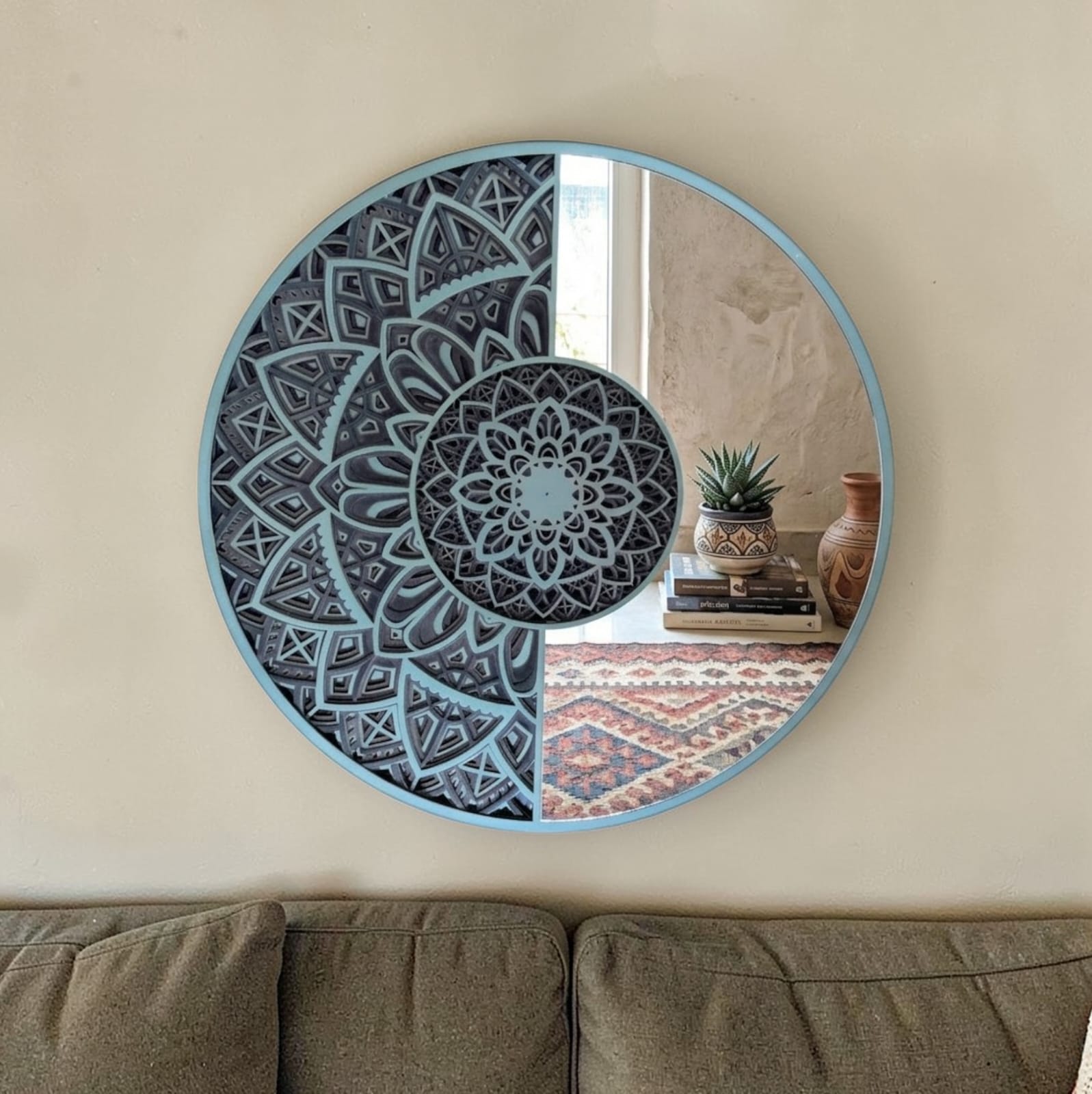 Eclipse Mandala Mirror Wall Art
