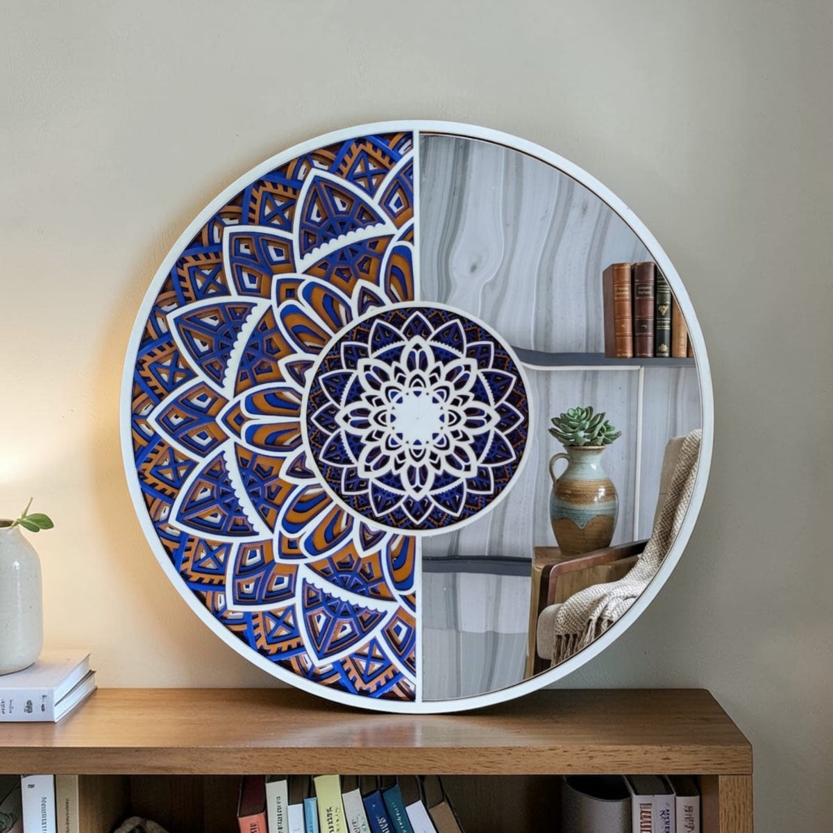 Sapphire Harmony Designer Mirror