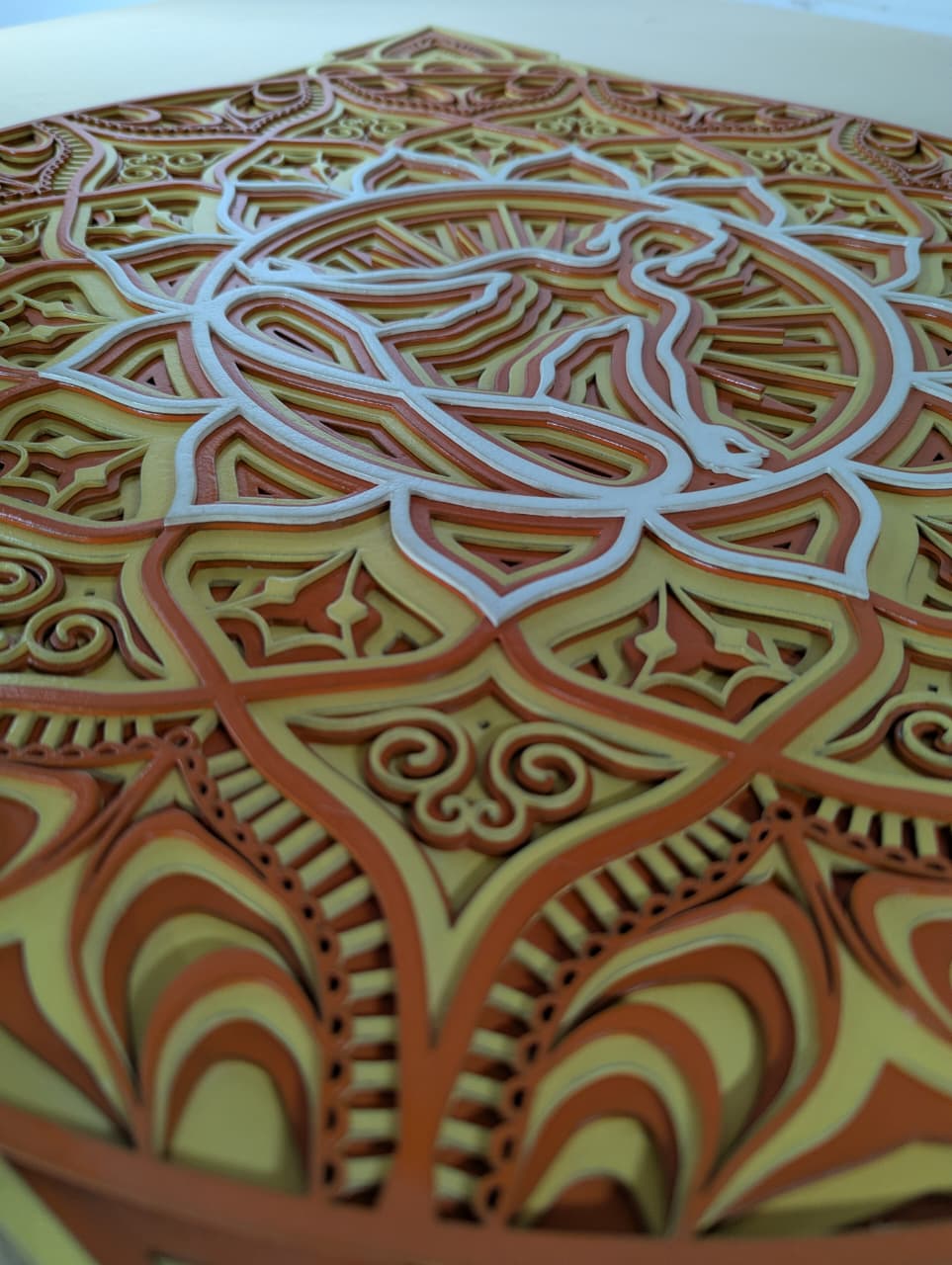 Solar Harmony Meditation Mandala Wall Art