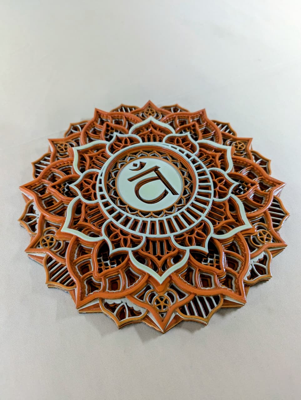 Sacred Aura Wooden Mandala Wall Art – Laser Cut Décor