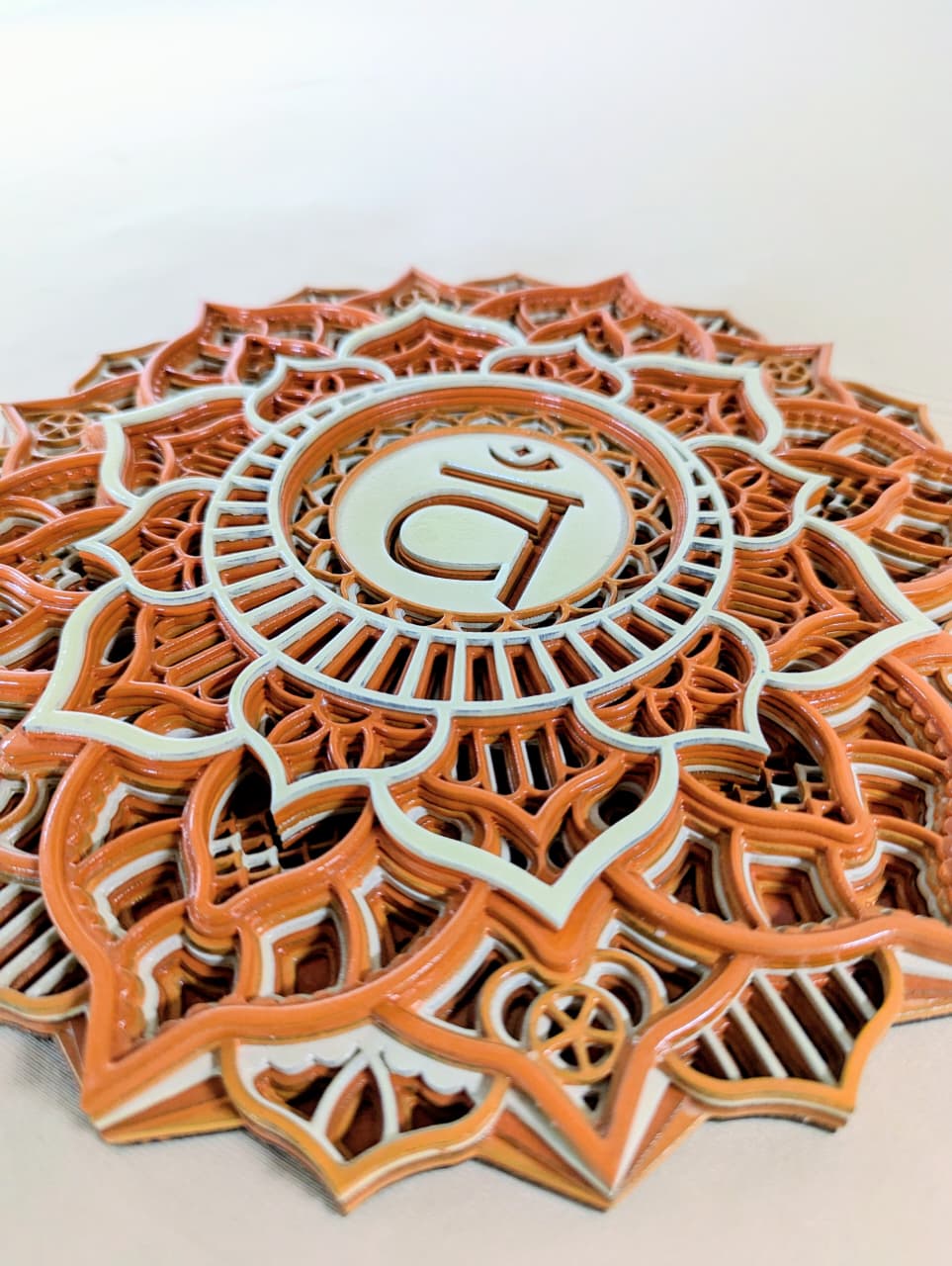Sacred Aura Wooden Mandala Wall Art – Laser Cut Décor