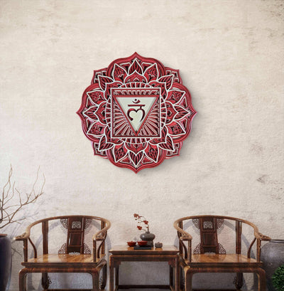 Muladhara – Handcrafted Wooden Mandala Wall Art
