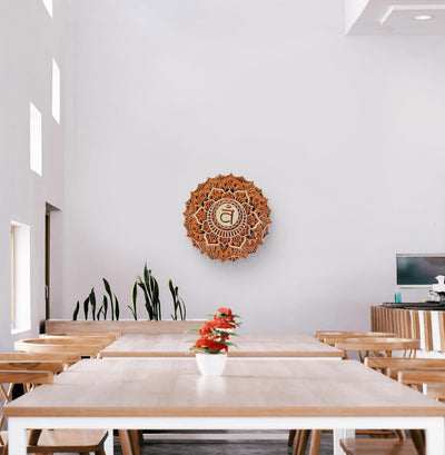 Sacred Aura (Svadhisthana) Wooden Mandala Wall Art