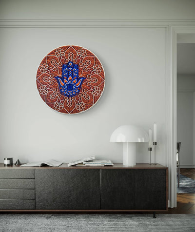 Hamsa Mandala Wall Art – Symbol of Protection & Positive Energy