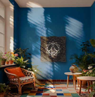 Zen Aura – Meditative Wooden Mandala Wall Art