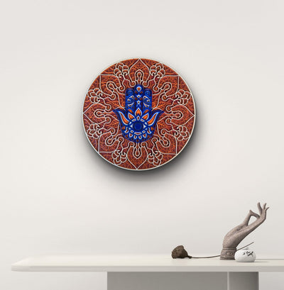 Hamsa Mandala Wall Art – Symbol of Protection & Positive Energy