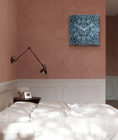 Vriksha Kala – Handcrafted Wooden Mandala Wall Clock