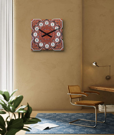 Samay Chakra – Mandala Wooden Wall Clock
