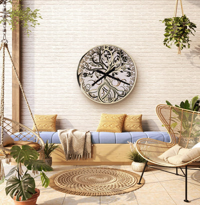 Eternal Tree of Life Wall Clock – Handcrafted Decorative Clock