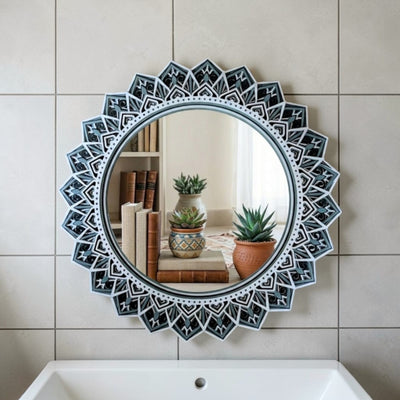 Monochrome Mandala Mirror