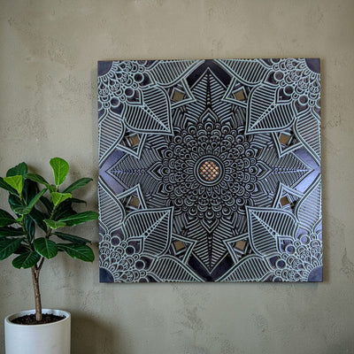 Zenith Lotus Mandala Wall Art