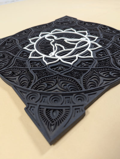 Zen Aura – Meditative Wooden Mandala Wall Art