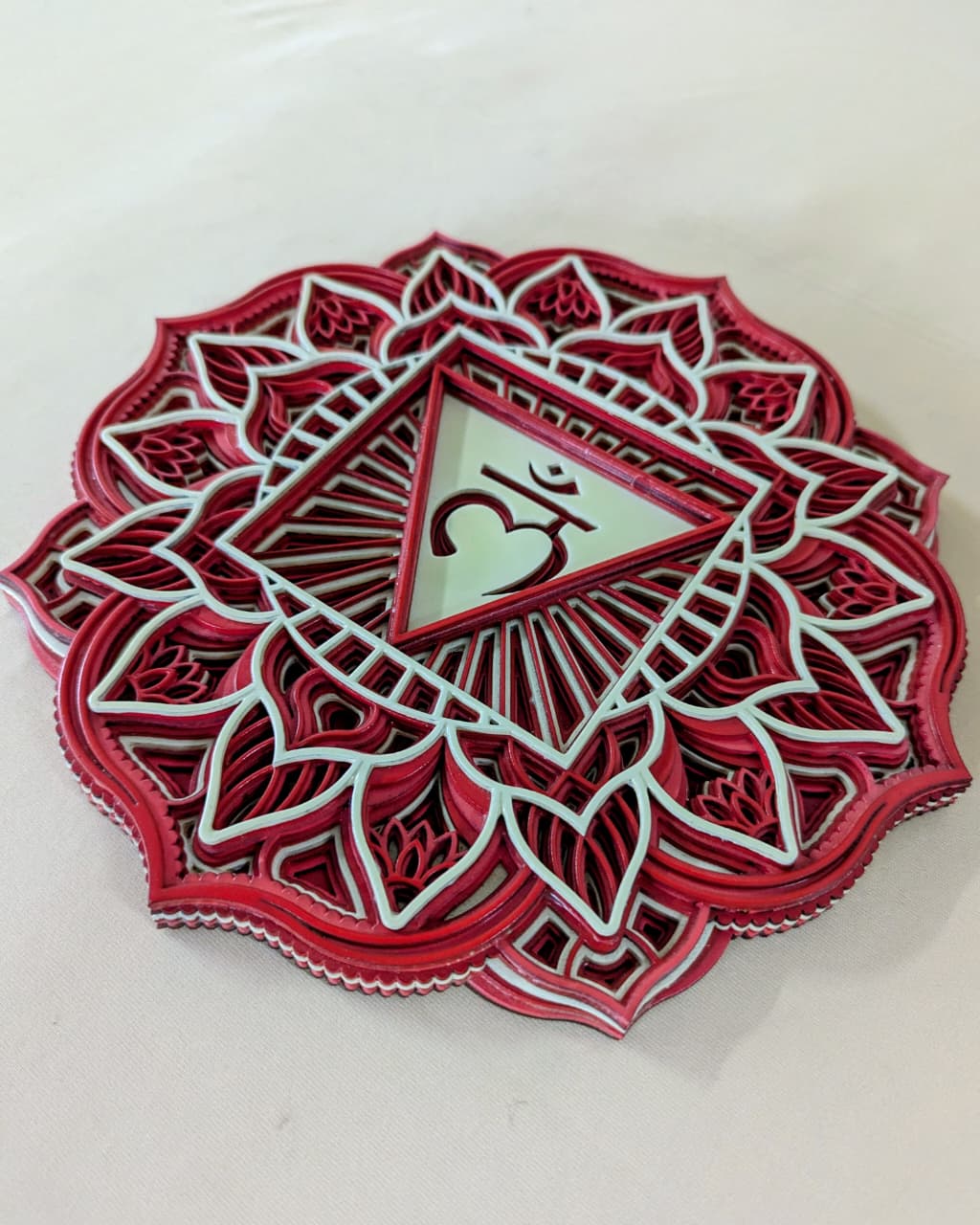 Muladhara – Handcrafted Wooden Mandala Wall Art