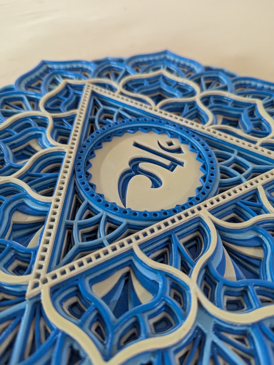 Blue Chakra Mandala Wall Decor (Vishuddha)