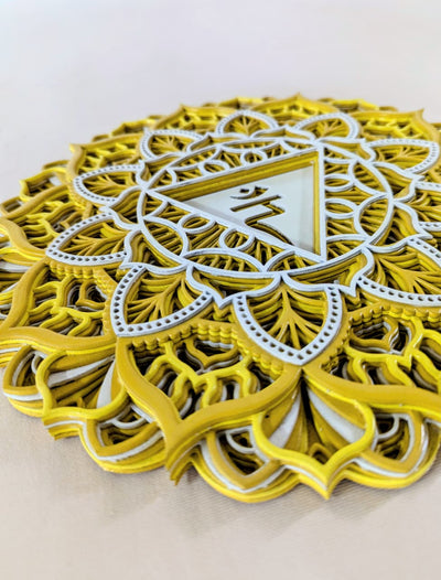 Golden Chakra Mandala Wall Decor (Manipura)