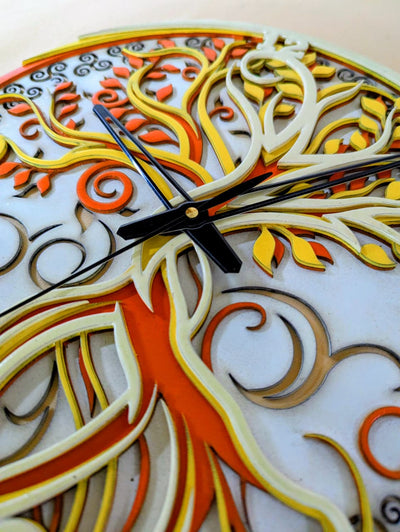 Tree of Life Artisan Wall Clock