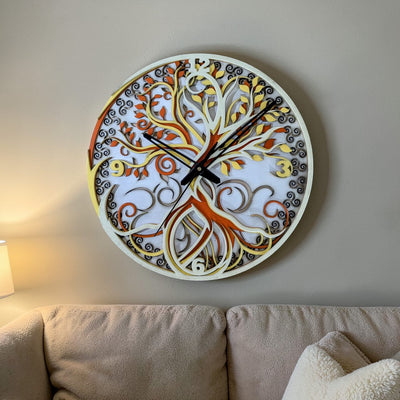 Tree of Life Artisan Wall Clock